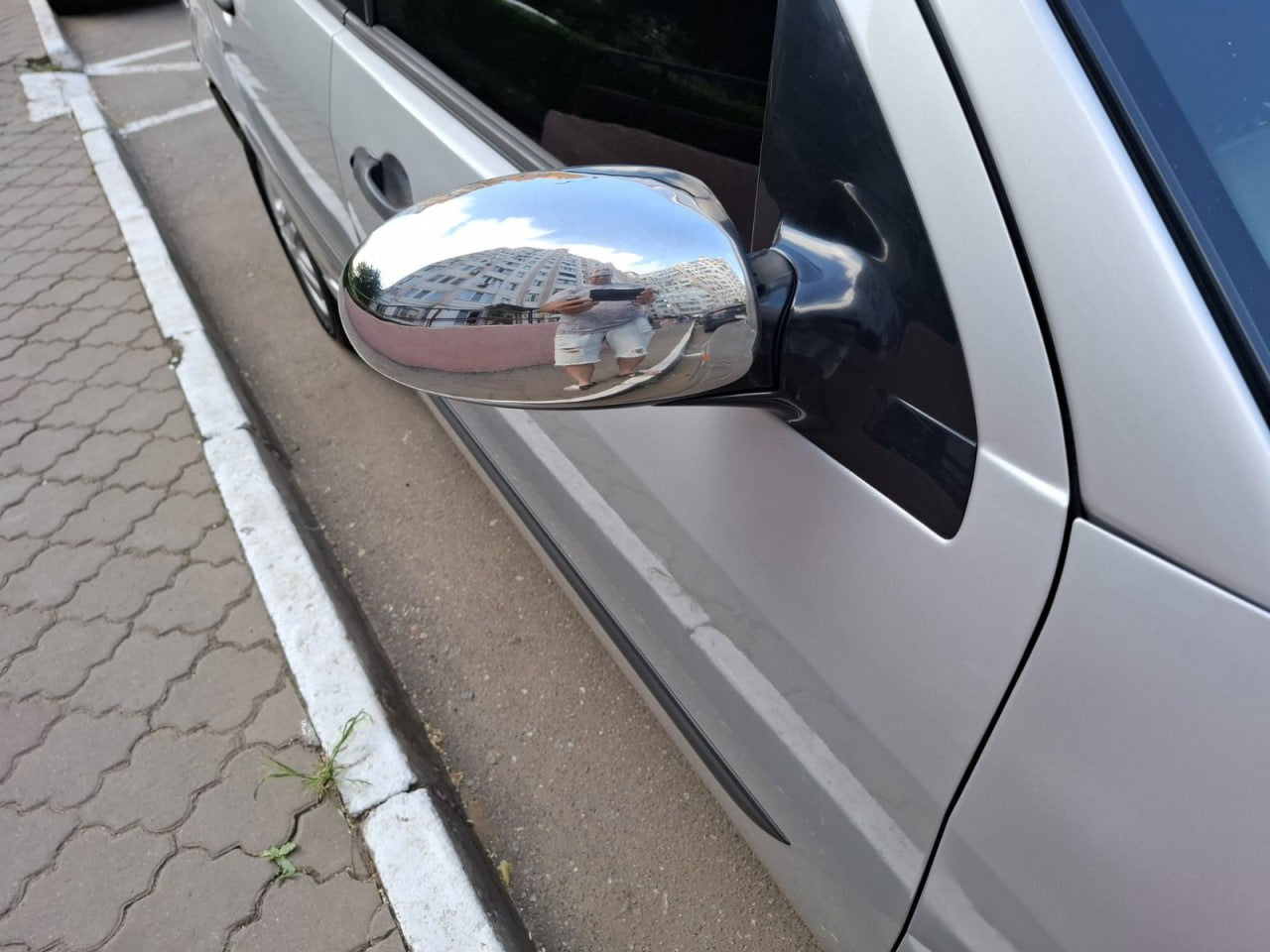 Mirror Covers (2 pcs, Stainless Steel) for Ford Focus I 1998-2005 - image 1