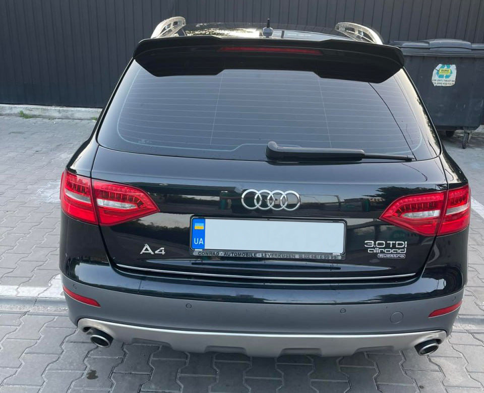 DPT V2 Spoiler (Avant, gloss black) for Audi A4 B8 2007-2015 - image 1