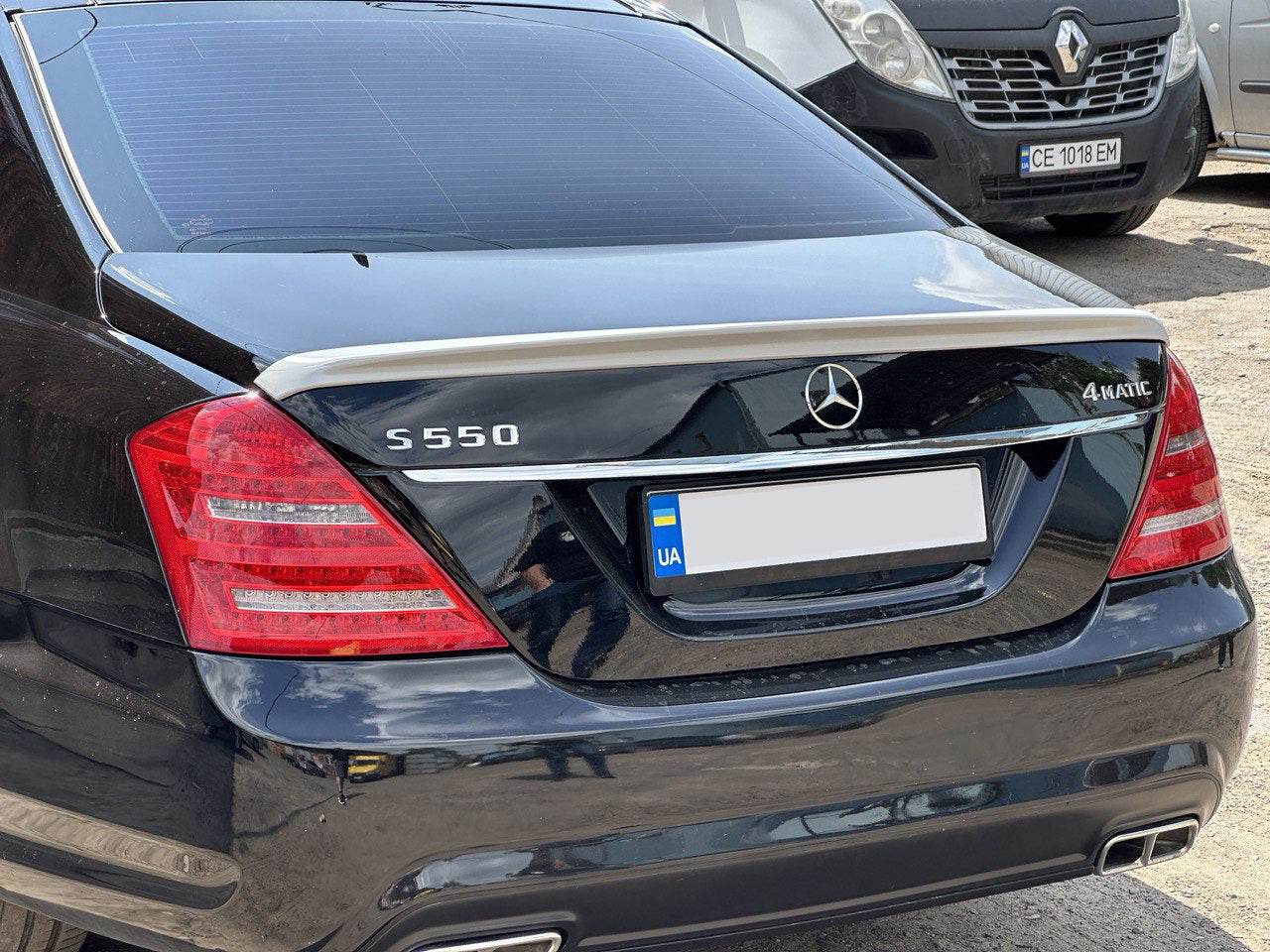 Spoiler (ABS, paintable) for Mercedes S-class W221 - Reelken Auto
