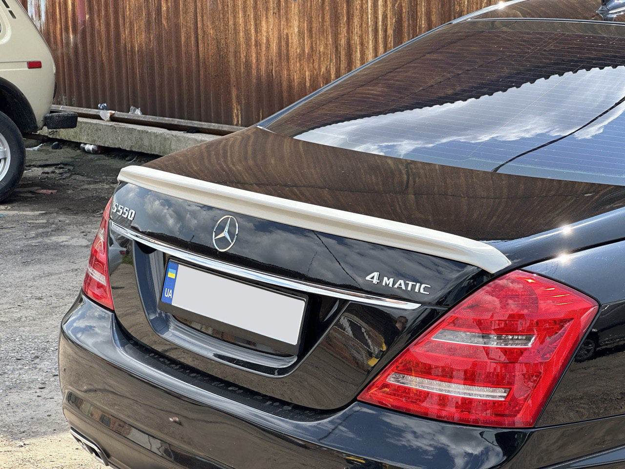 Spoiler (ABS, paintable) for Mercedes S-class W221 - Reelken Auto