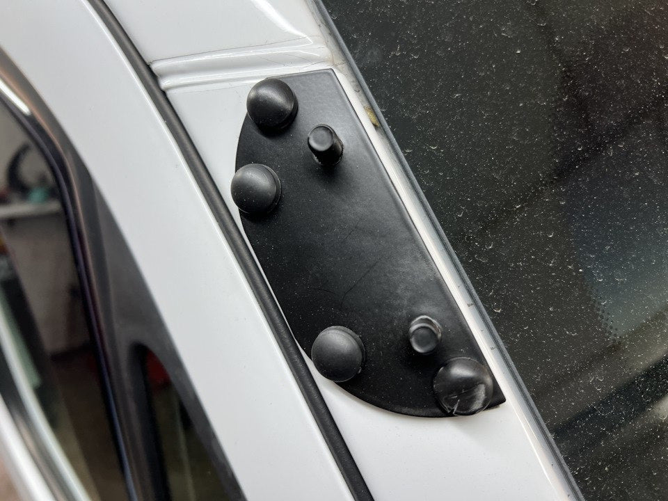 Windshield visor on frame V2 (black gloss, 5mm) for Mercedes Sprinter W906 2006-2018 - image 5