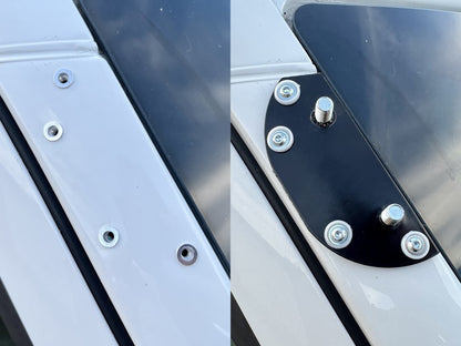 Windshield visor on frame V2 (black gloss, 5mm) for Mercedes Sprinter W906 2006-2018 - image 4