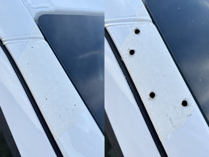 Windshield visor on frame V2 (black gloss, 5mm) for Mercedes Sprinter W906 2006-2018 - image 3