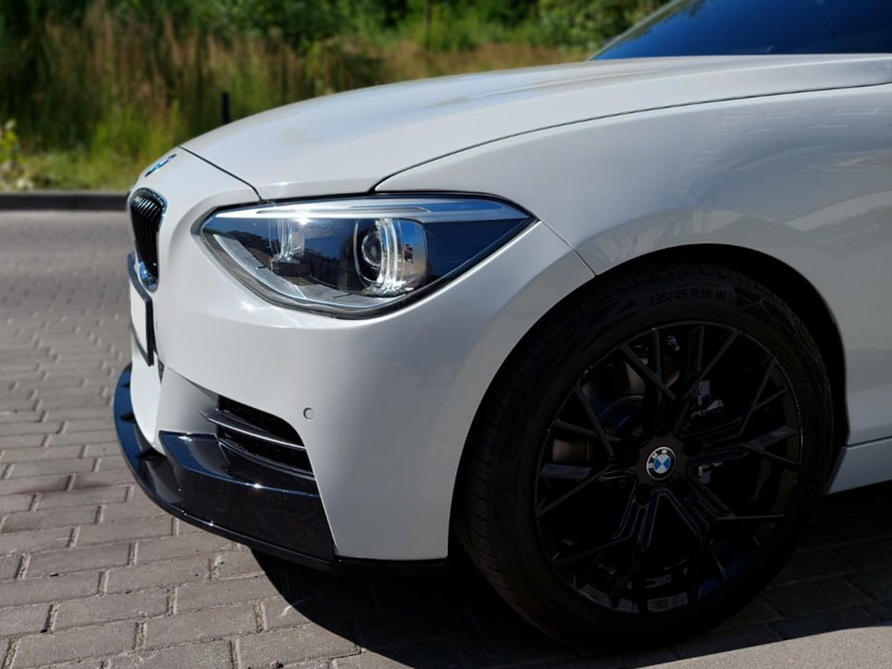Front Lip DPT V-1 (For M Performance, Gloss Black, 2 pcs) for BMW 1 Series F20/21 2011-2019 - image 13