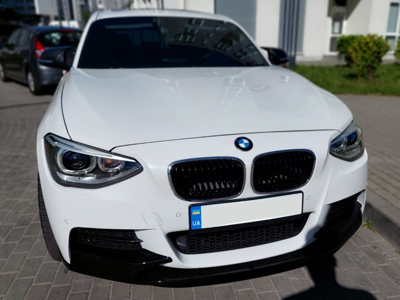 Front Lip DPT V-1 (For M Performance, Gloss Black, 2 pcs) for BMW 1 Series F20/21 2011-2019 - image 4