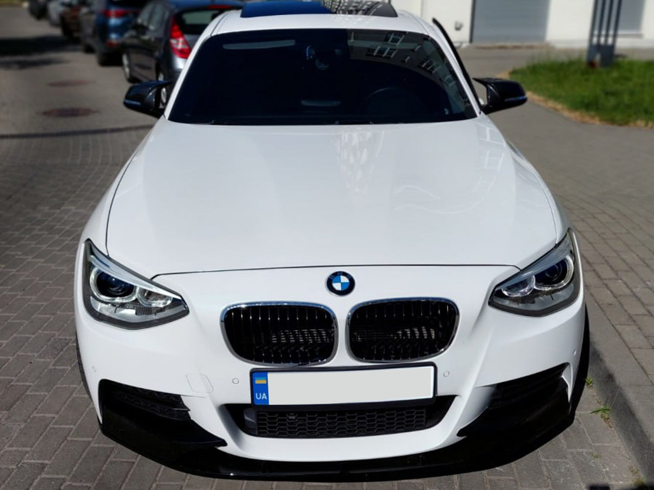 Front Lip DPT V-1 (For M Performance, Gloss Black, 2 pcs) for BMW 1 Series F20/21 2011-2019 - image 1