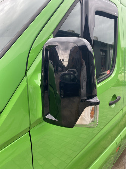 Mirror Covers BlackEdition (2 pcs, plastic) for Mercedes Sprinter W906 2006-2018 - image 1