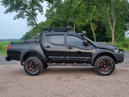 Side Steps Dakar V2 with LED (2 pcs, metal) for Mitsubishi L200 2006-2015 - image 12