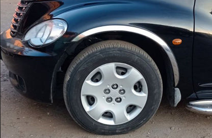 Fender flares (4 pcs, stainless steel) for Chrysler PT Cruiser 2000-2010 - image 2