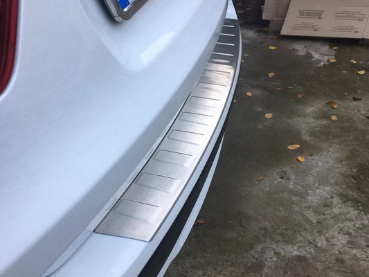 Stainless Steel Rear Bumper Protector OmsaLine (matte, stainless) for BMW X3 F-25 2011-2018 - image 1