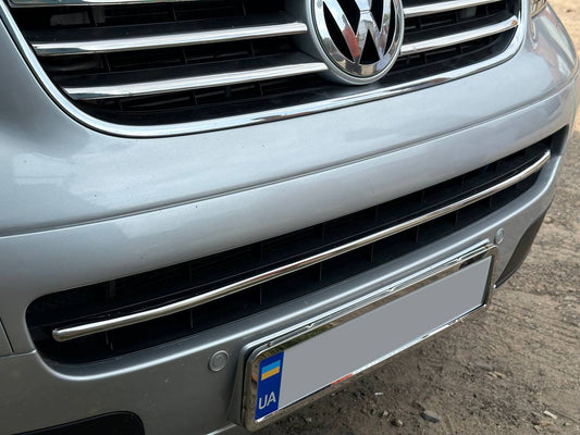 Lower grille trim (stainless steel) for Volkswagen T5 Multivan 2003–2010 - image 1