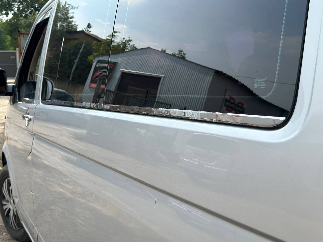 Window lower trim (6 pcs, stainless steel) for Volkswagen T5 Transporter 2003-2010 - image 6