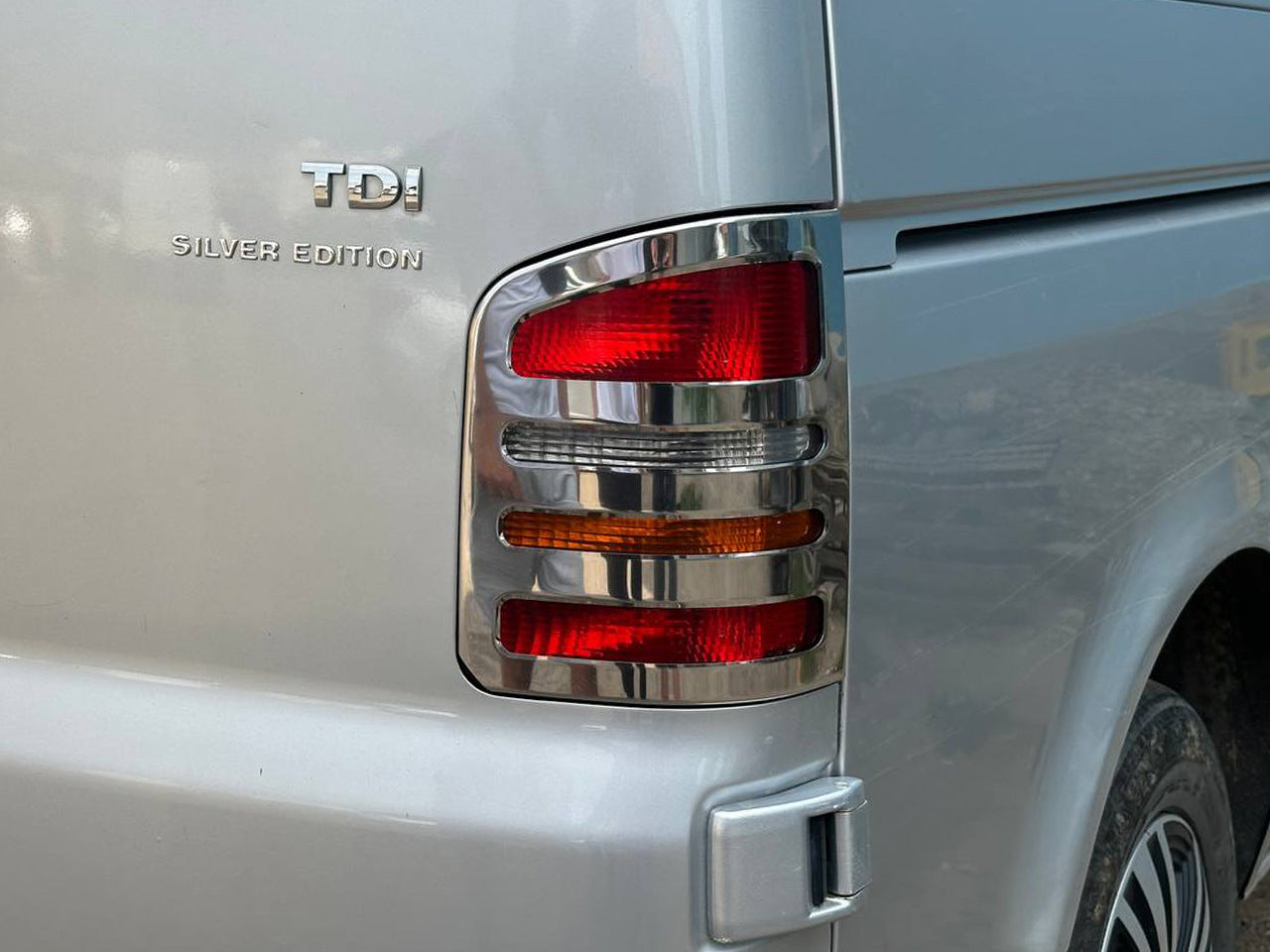 Tail Light Covers (2 pcs, Stainless Steel) for Volkswagen T5 2010-2015 - image 2