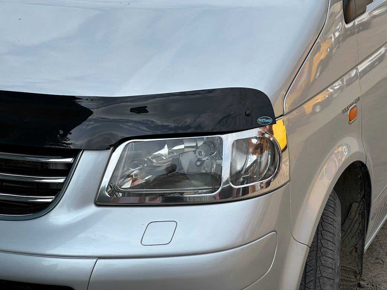 Front headlight covers (2 pcs, stainless steel) for Volkswagen T5 Multivan 2003–2010 - image 3