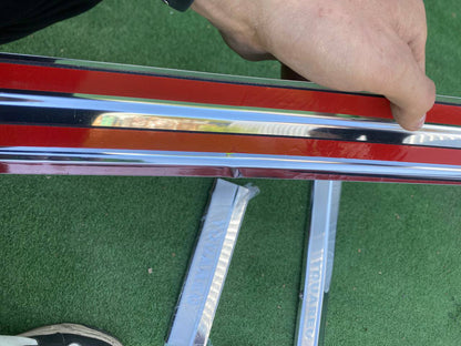 Clearance Door Sill Protectors Carmos V2 (4 pcs, Stainless Steel) for Volkswagen Touareg 2010-2018 - image 4