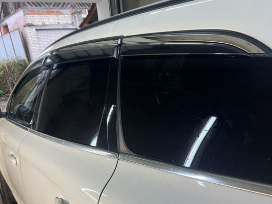 Window Deflectors with Chrome Trim Niken Luxury (6 pcs) for Volvo XC60 2009-2017 - image 2