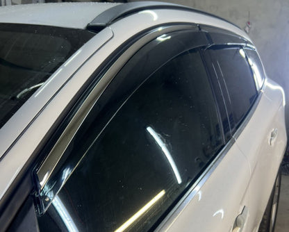 Window Deflectors with Chrome Trim Niken Luxury (6 pcs) for Volvo XC60 2009-2017 - image 5