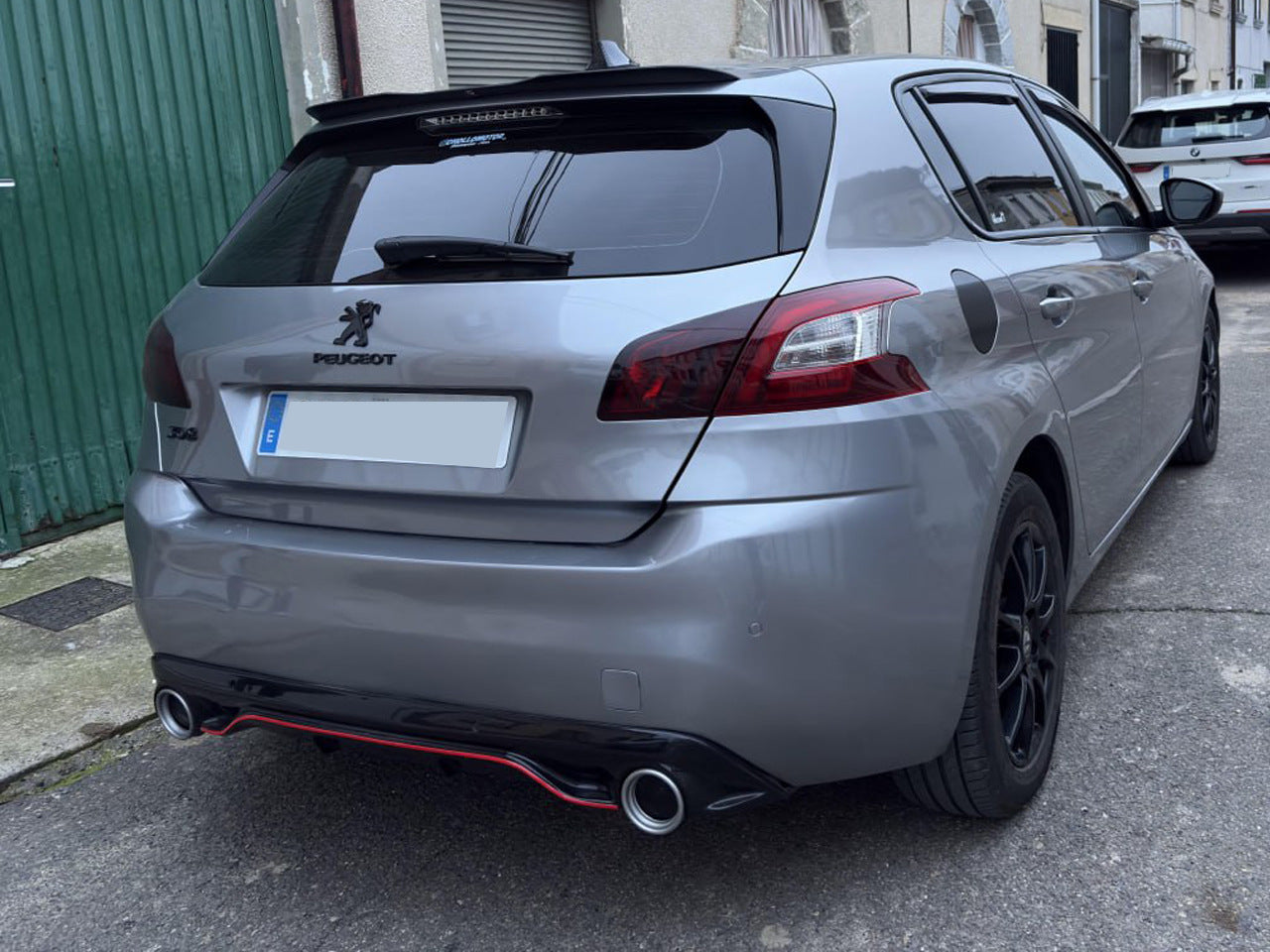 Rear Diffuser DPT (HB, Gloss Black) for Peugeot 308 2014-2021 - image 2