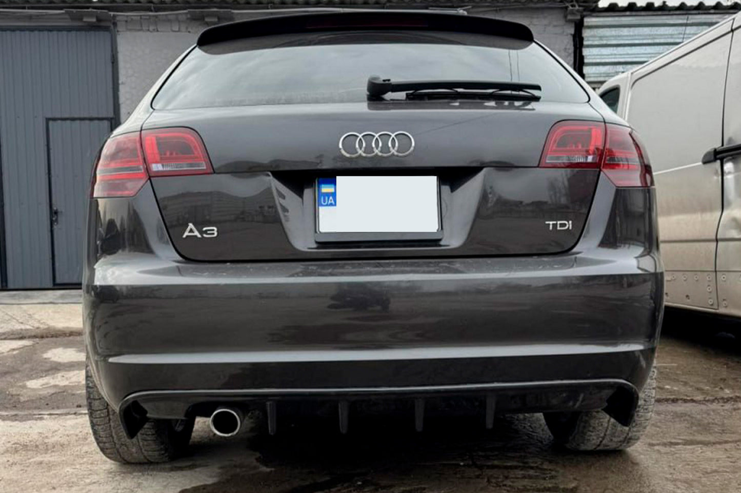 Rear Diffuser DPT (2008-2010, Gloss Black) for Audi A3 2003-2012 - image 6