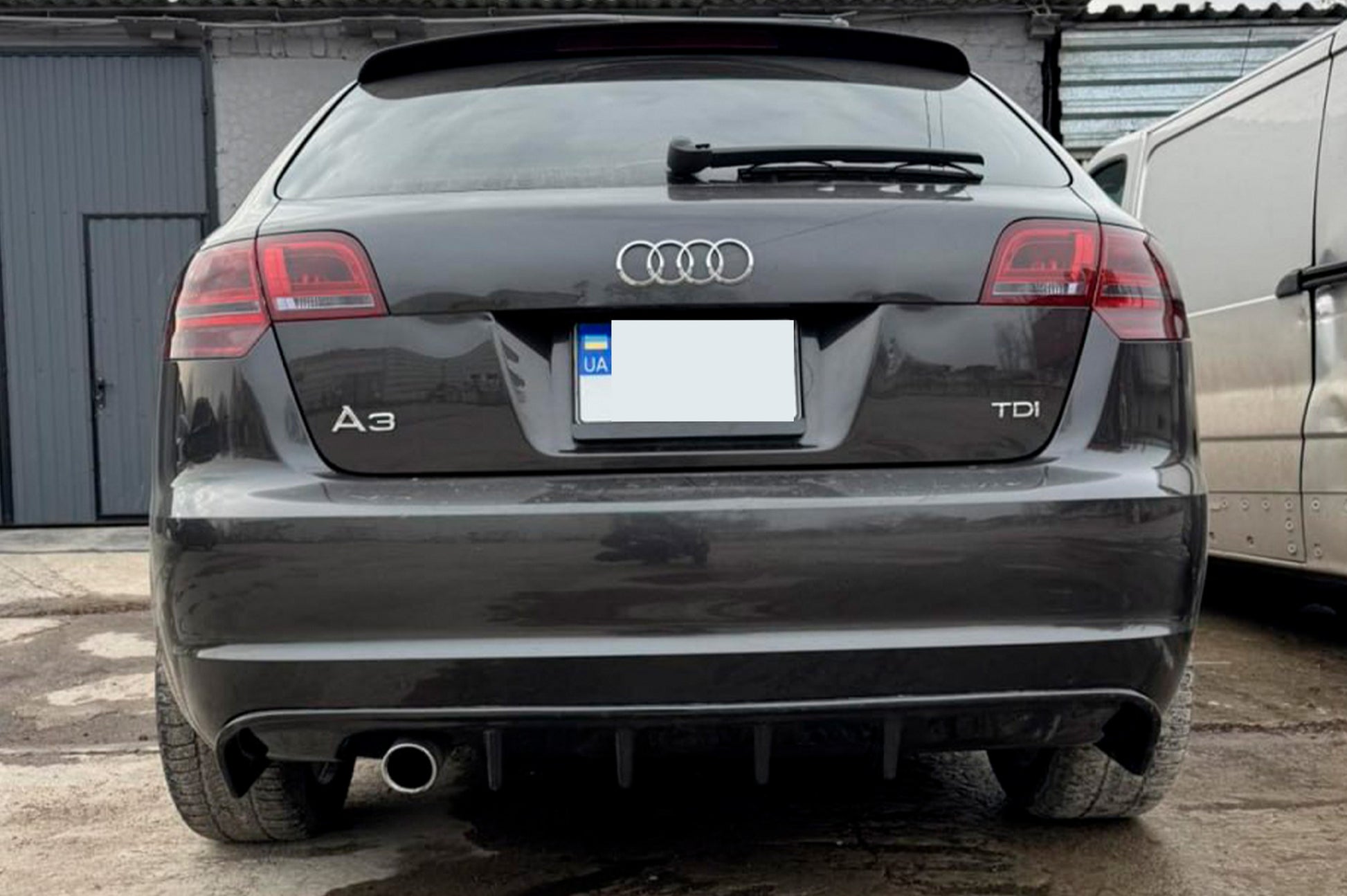 Rear Diffuser DPT (2008-2010, Gloss Black) for Audi A3 2003-2012 - image 6