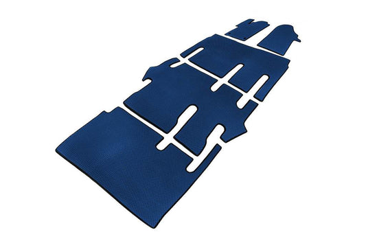 EVA V-class mats, ExtraLong 2 side (Pick-up only, full interior, Blue) for Mercedes Vito / V-class W447 2014↗ year - Reelken Auto