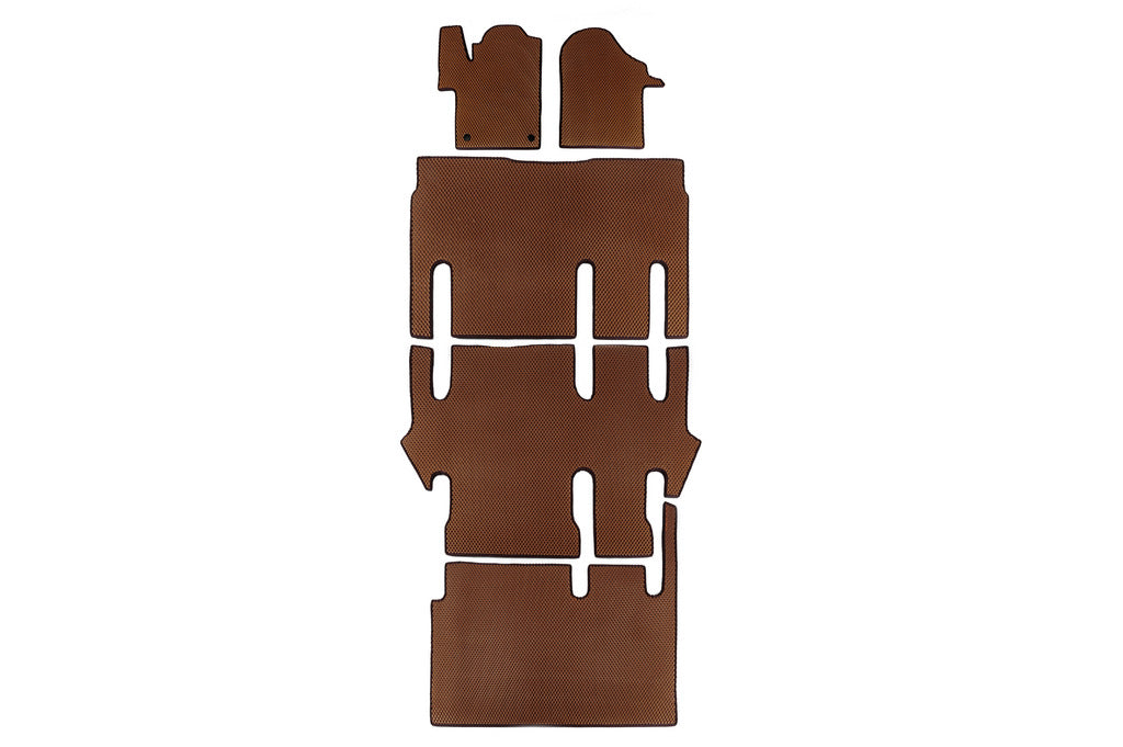 EVA Floor Mats V-class ExtraLong 2 side (Pickup only, full interior, Brown) for Mercedes Vito/V-class W447 2014- - image 1