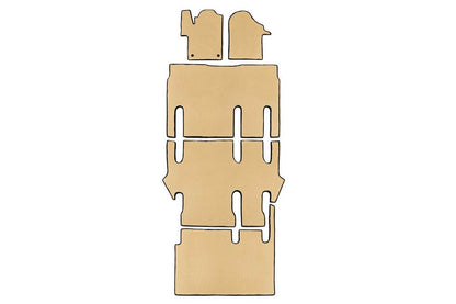 EVA V-class mats, ExtraLong 2 side (Pick-up only, full interior, Beige) for Mercedes Vito / V-class W447 2014↗ year - Reelken Auto