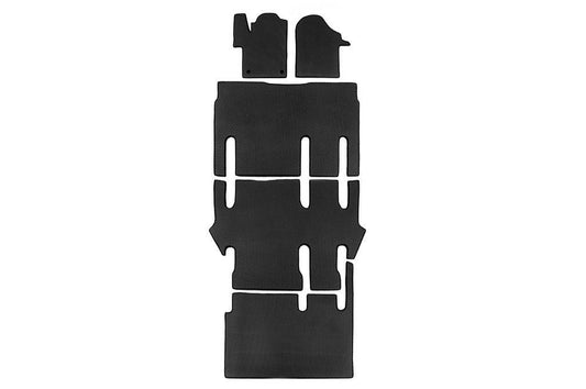 EVA V-class mats, ExtraLong 2 side (Pick-up only, full interior, Black) for Mercedes Vito / V-class W447 2014↗ year - Reelken Auto