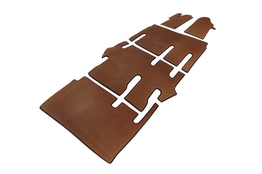 EVA V-class floor mats, ExtraLong 2 side (Pick-up only, full interior, Brown) for Mercedes Vito / V-class W447 2014↗ year - Reelken Auto