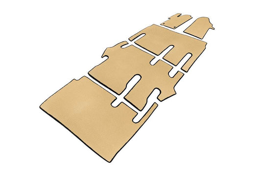 EVA V-class mats, ExtraLong 2 side (Pick-up only, full interior, Beige) for Mercedes Vito / V-class W447 2014↗ year - Reelken Auto