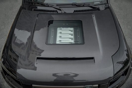 Carbon Hood (with Glass Window) for Land Rover Defender 2019- - image 1