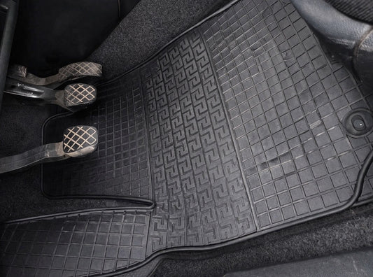 Rubber Floor Mats (4 pcs, Polytep) for Volkswagen Polo 2001-2009 - image 1