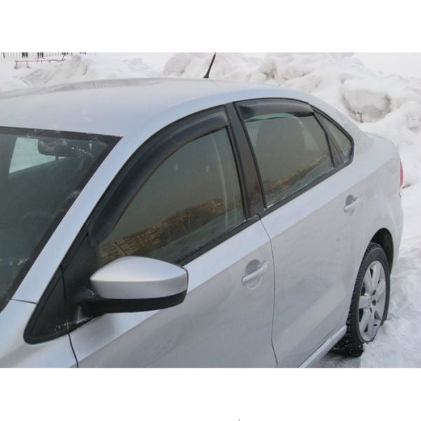 Window Deflectors SD (4 pcs, HIC) for Volkswagen Polo 2010-2017 - image 2