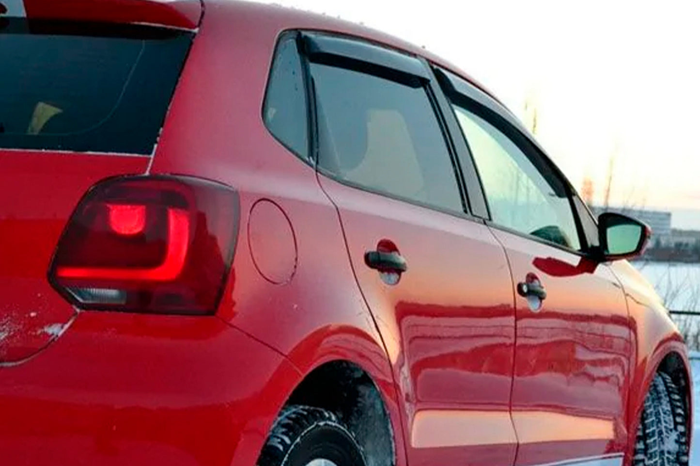 Window Deflectors HB (4 pcs, HIC) for Volkswagen Polo 2010-2017 - image 2