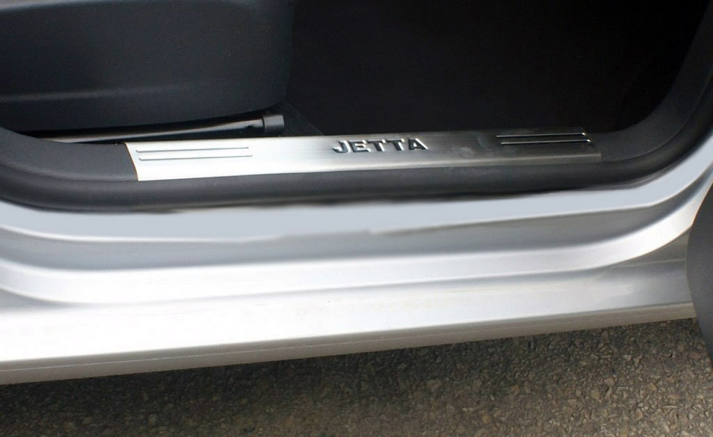 Lining on the inner part of the sill (stainless steel) for Volkswagen Jetta 2006-2011 - image 2