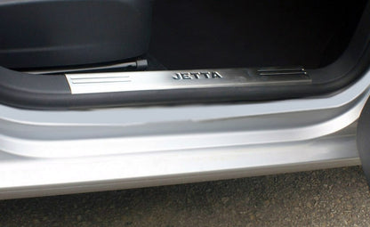 Lining on the inner part of the sill (stainless steel) for Volkswagen Jetta 2006-2011 - image 2