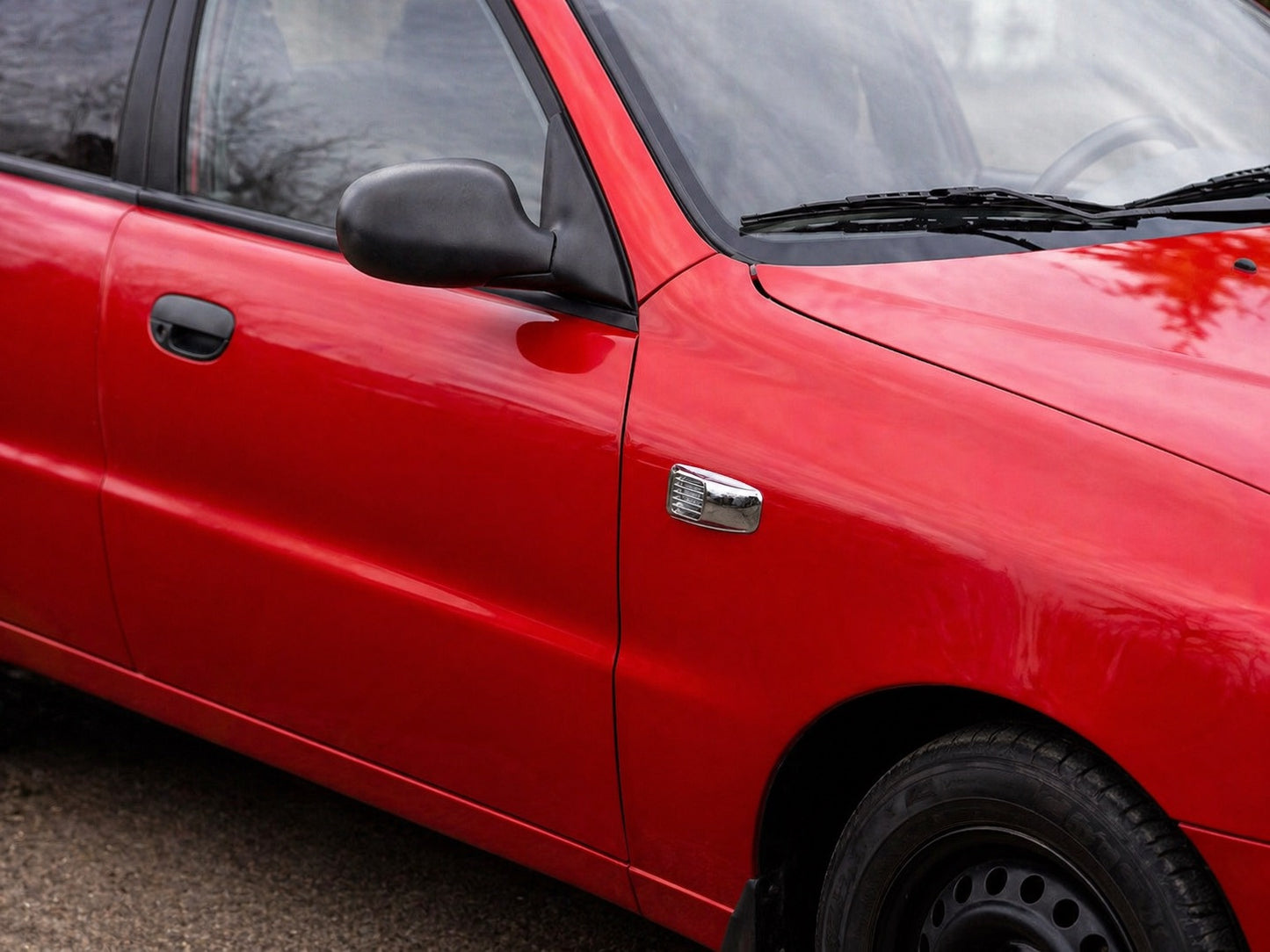 Chrome Covers for Side Repeaters Rectangle (2 pcs, ABS) for Daewoo Lanos 1998-2017 - image 1