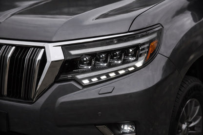 Front Headlights Lexus-Design 4-LED V2 (2017+, 2 pcs) for Toyota Land Cruiser Prado 150 2009-2023 - image 1
