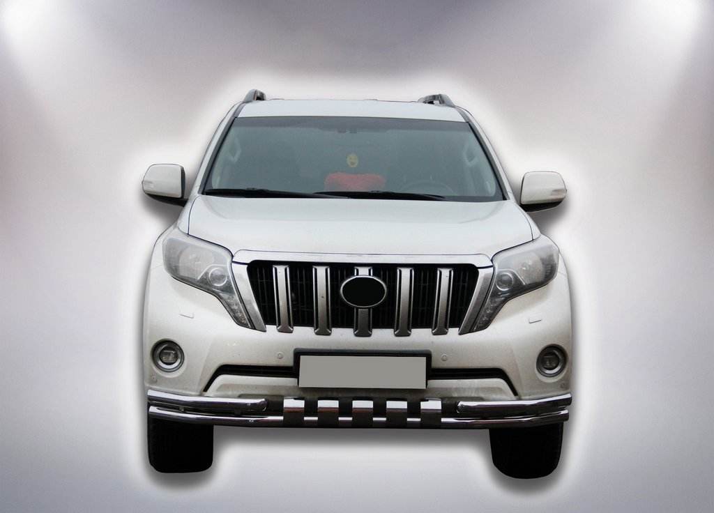 Front protection F3-31 (stainless steel) for Toyota Land Cruiser Prado 150 - Reelken Auto