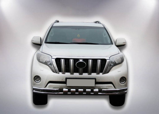 Front protection F3-31 (stainless steel) for Toyota Land Cruiser Prado 150 - Reelken Auto