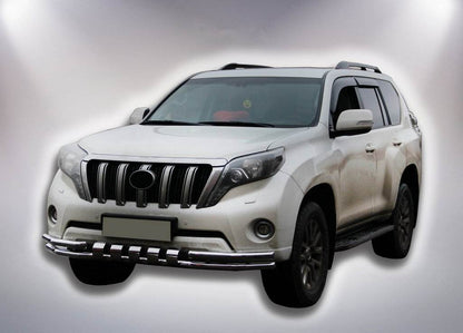 Front protection F3-31 (stainless steel) for Toyota Land Cruiser Prado 150 - Reelken Auto