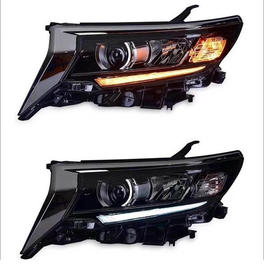 The front headlights LED (2017+, 2 PCs) for Toyota Land Cruiser Prado 150 - Reelken Auto