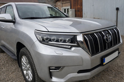 Front Headlights Lexus-Design 4-LED V1 (2017+, 2 pcs) for Toyota Land Cruiser Prado 150 2009-2023 - image 1
