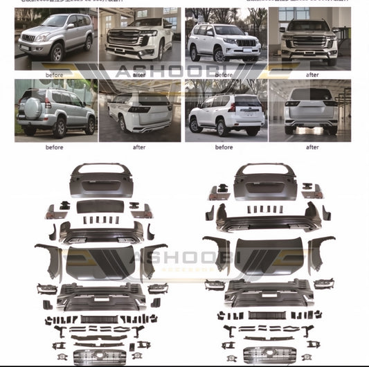 Facelift Body Kit to LC 300 for Toyota Land Cruiser Prado 120 2002-2009 - image 1