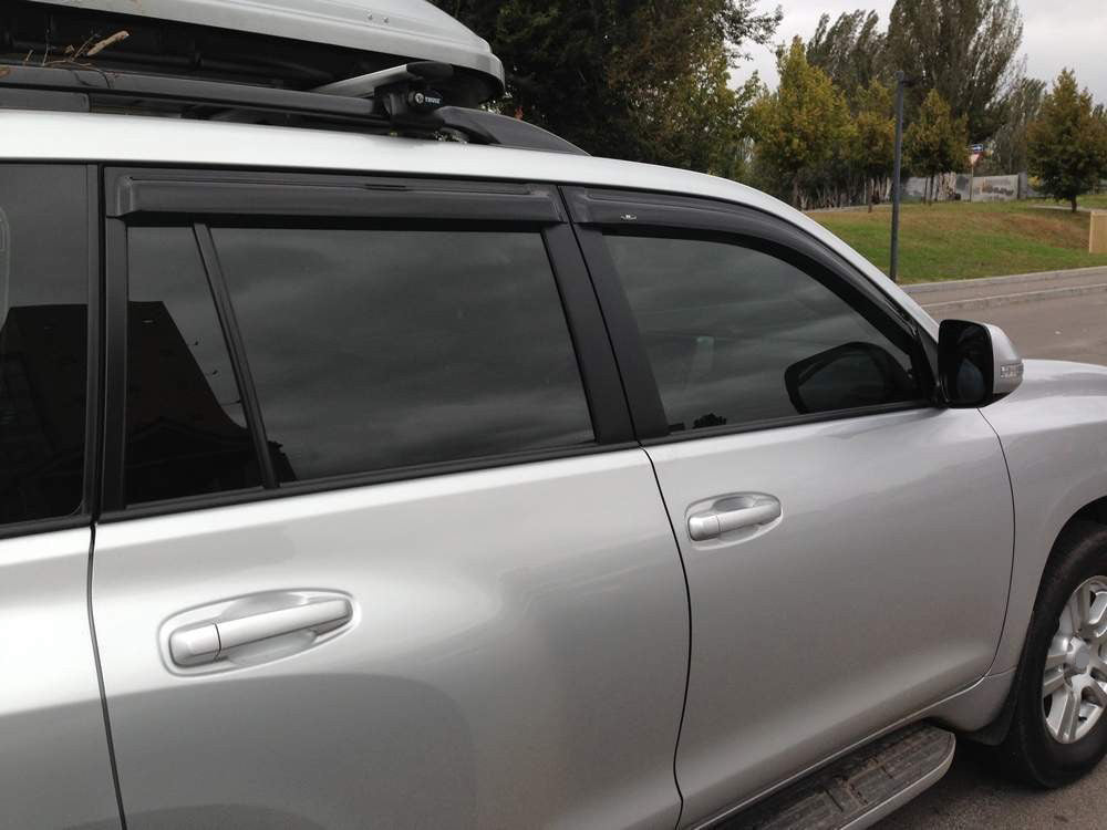 Window Deflectors 8 cm (4 pcs, HIC) for Toyota Land Cruiser Prado 150 2009-2023 - image 2