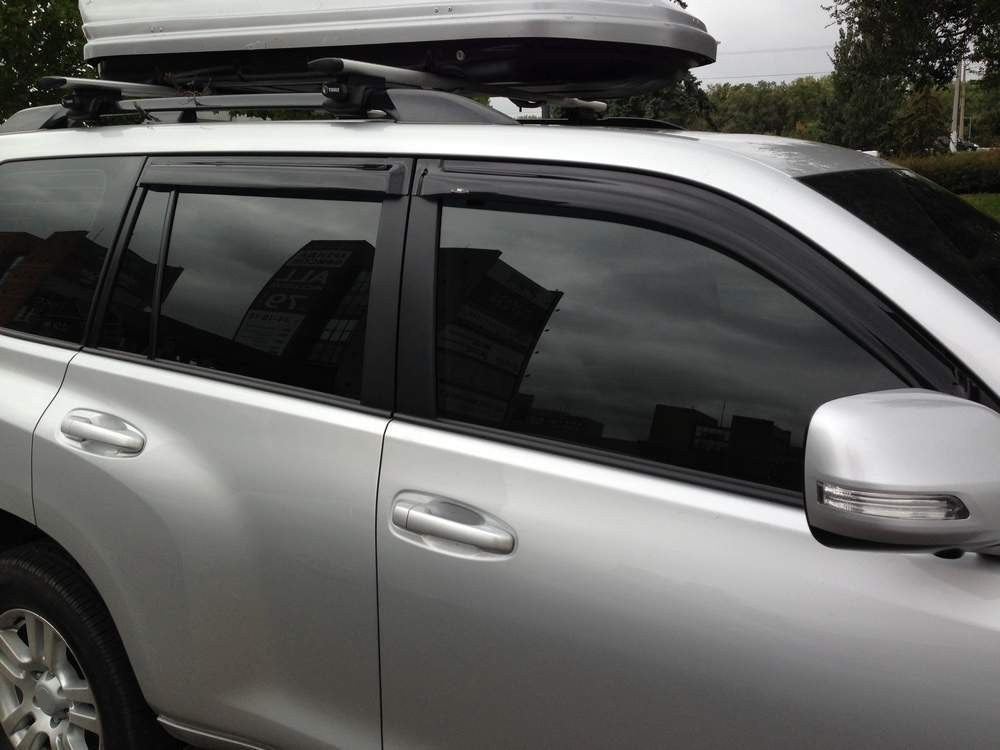 Window Deflectors 8 cm (4 pcs, HIC) for Toyota Land Cruiser Prado 150 2009-2023 - image 5