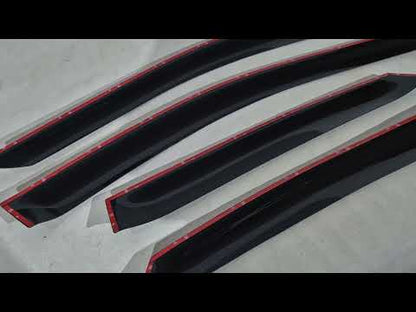 Window Deflectors SD (4 pcs, HIC) for Volkswagen Polo 2010-2017 - video 1