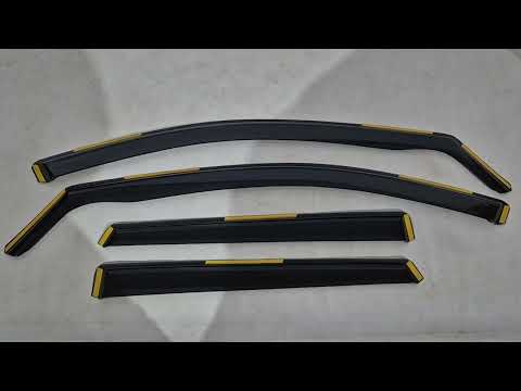 In-Channel Wind Deflectors Niken Luxury (4 pcs) for Hyundai Tucson NX4 2021- - video 1
