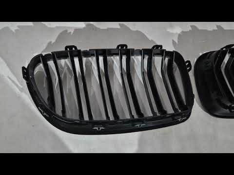 Kidneys M-Look DPT (Gloss Black) for BMW 5 Series F-10/11/07 2010-2016 - video 1