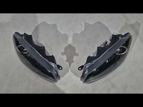 Front Headlights Black (2 pcs, LED) for Volkswagen Golf 6 2008-2014 - video 1